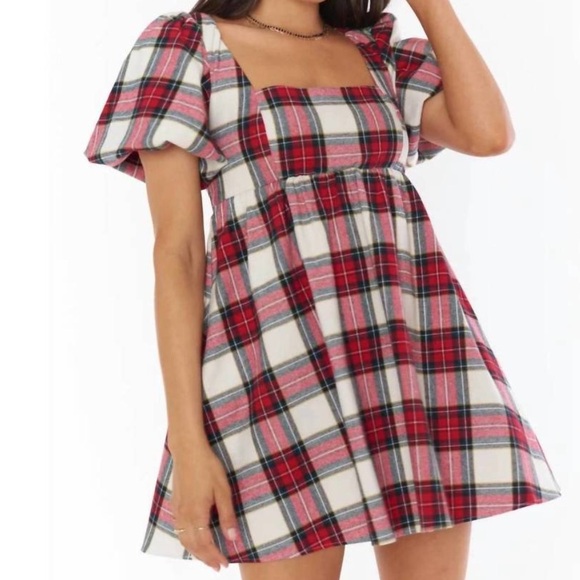 Show Me Your MuMu Dresses & Skirts - Show Me Your MuMu Red Plaid Dress